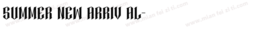 summer new arriv al字体转换